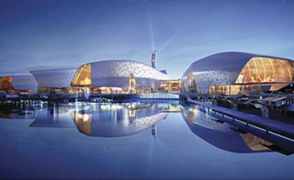 National Maritime of China in Tianjin. Won by Cox via competition in 2013 when it was also recognised with WAF’s coveted Future Projects, Future Cultural Project and Competition Awards. The 80,000m2 building was completed in mid-2019 in partnership with Tianjin’s Architecture Design Institute (‘TADI’).